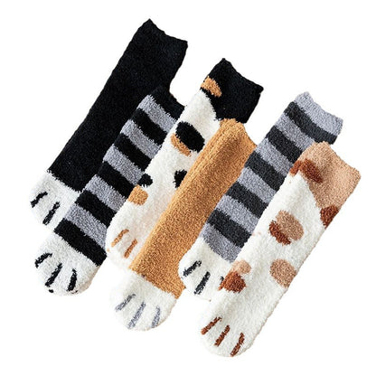 Kuschelige Katzenpfoten-Socken