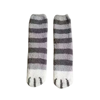 Kuschelige Katzenpfoten-Socken